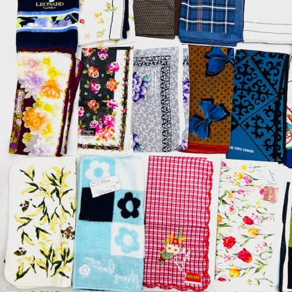 Bulk Sale Burberry-Celine & More! (2) Handkerchiefs/Sqare Pockets 16"-19.5" !(2) - Picture 3 of 16